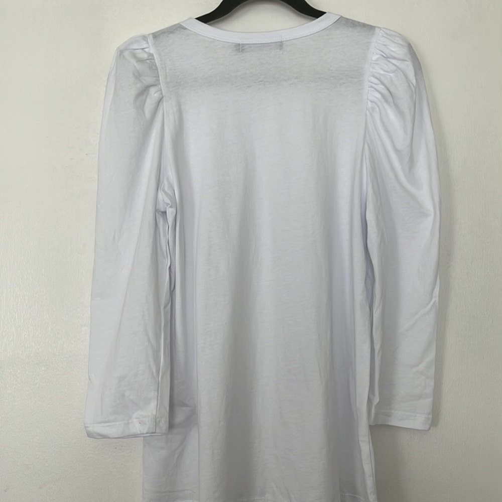 Tuckernuck White Puff Sleeve Top - Picture 3 of 3